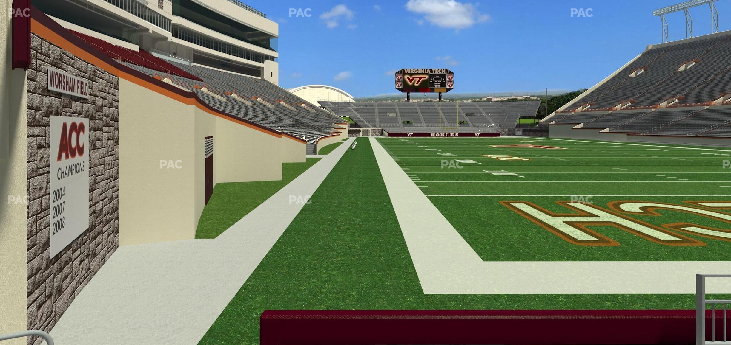 Seating view for Lane Stadium Section 105