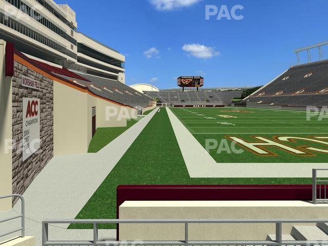 Seating view for Lane Stadium Section 105