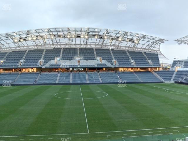 Seating view for BMO Stadium Section Directors Box 6