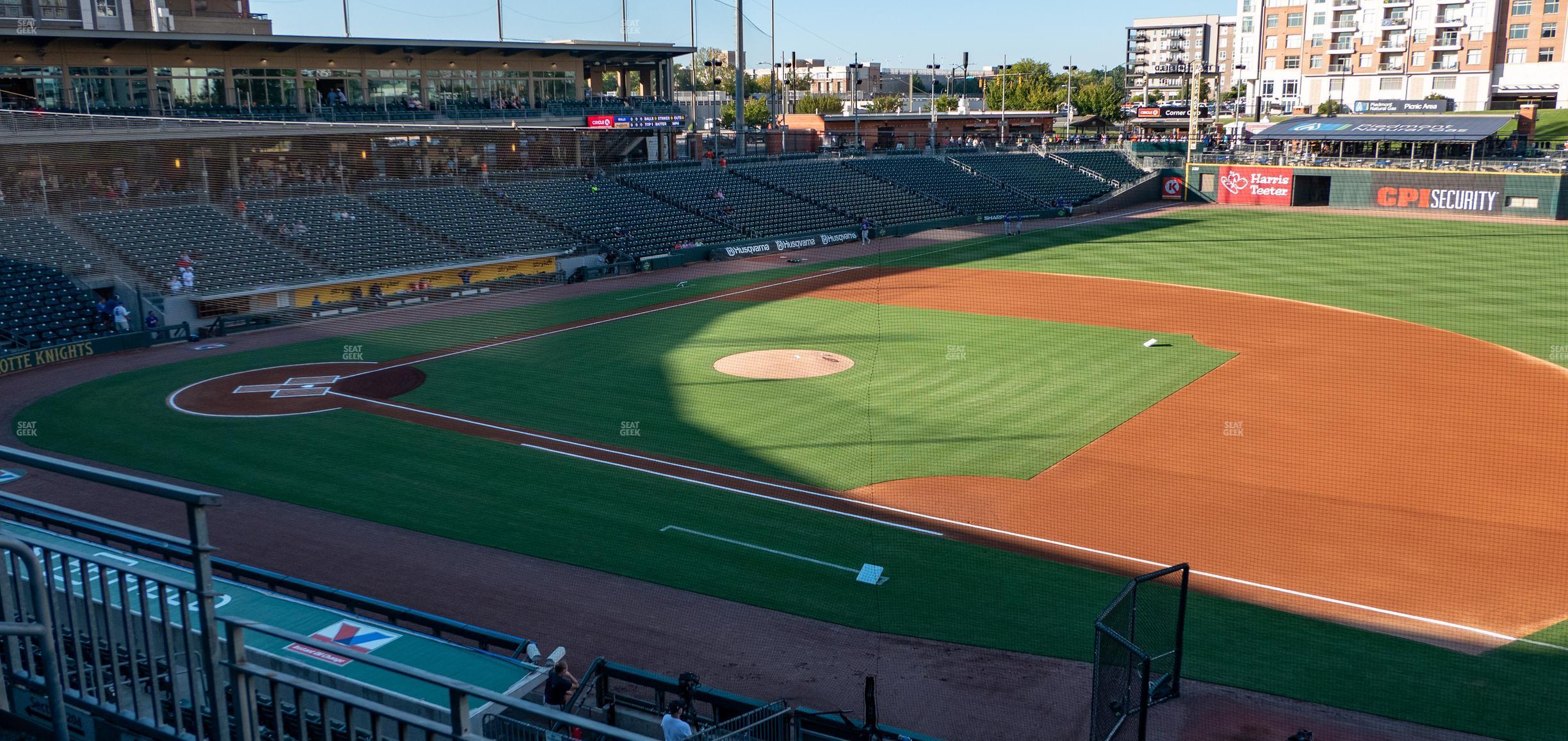 Seating view for Truist Field Section 203