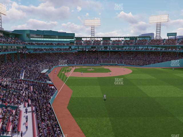 Seating view for Fenway Park Section Right Field Roof Deck Table 110