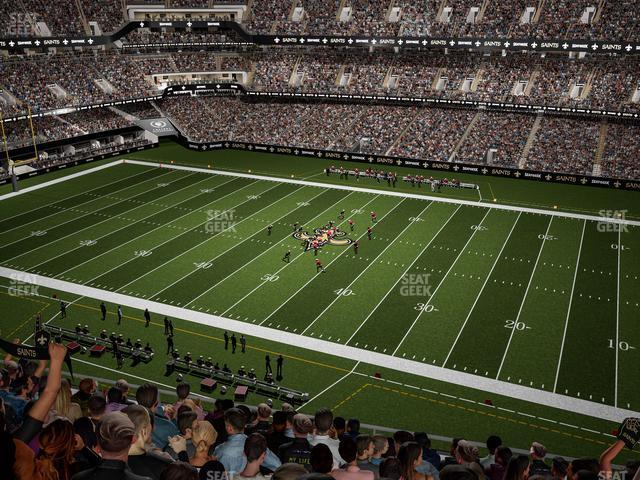 Seating view for Caesars Superdome Section 637