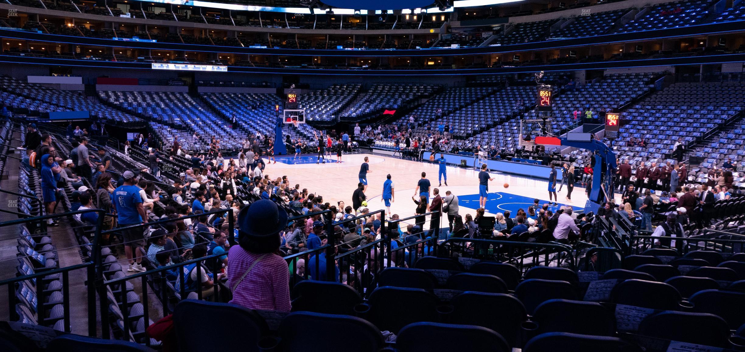 Seating view for American Airlines Center Section 103