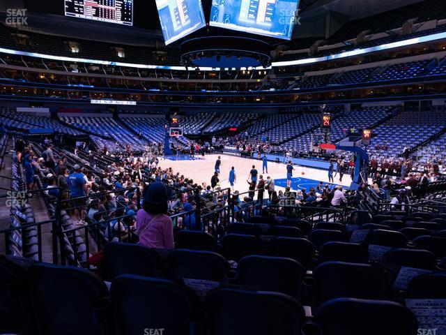 Seating view for American Airlines Center Section 103