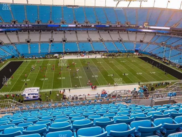 Seating view for Bank of America Stadium Section 516