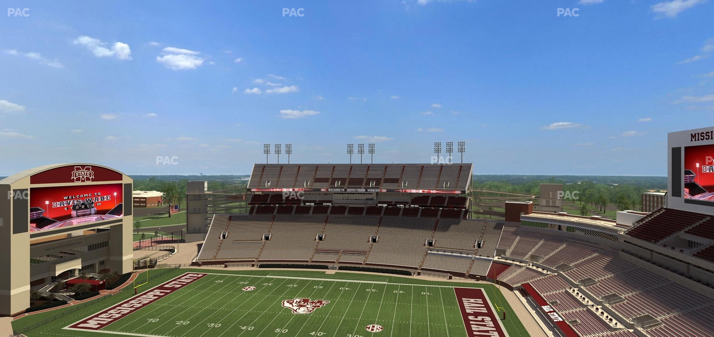 Seating view for Davis Wade Stadium Section 334