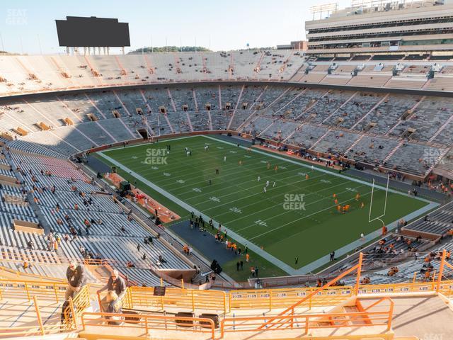 Seating view for Neyland Stadium Section Zz 13