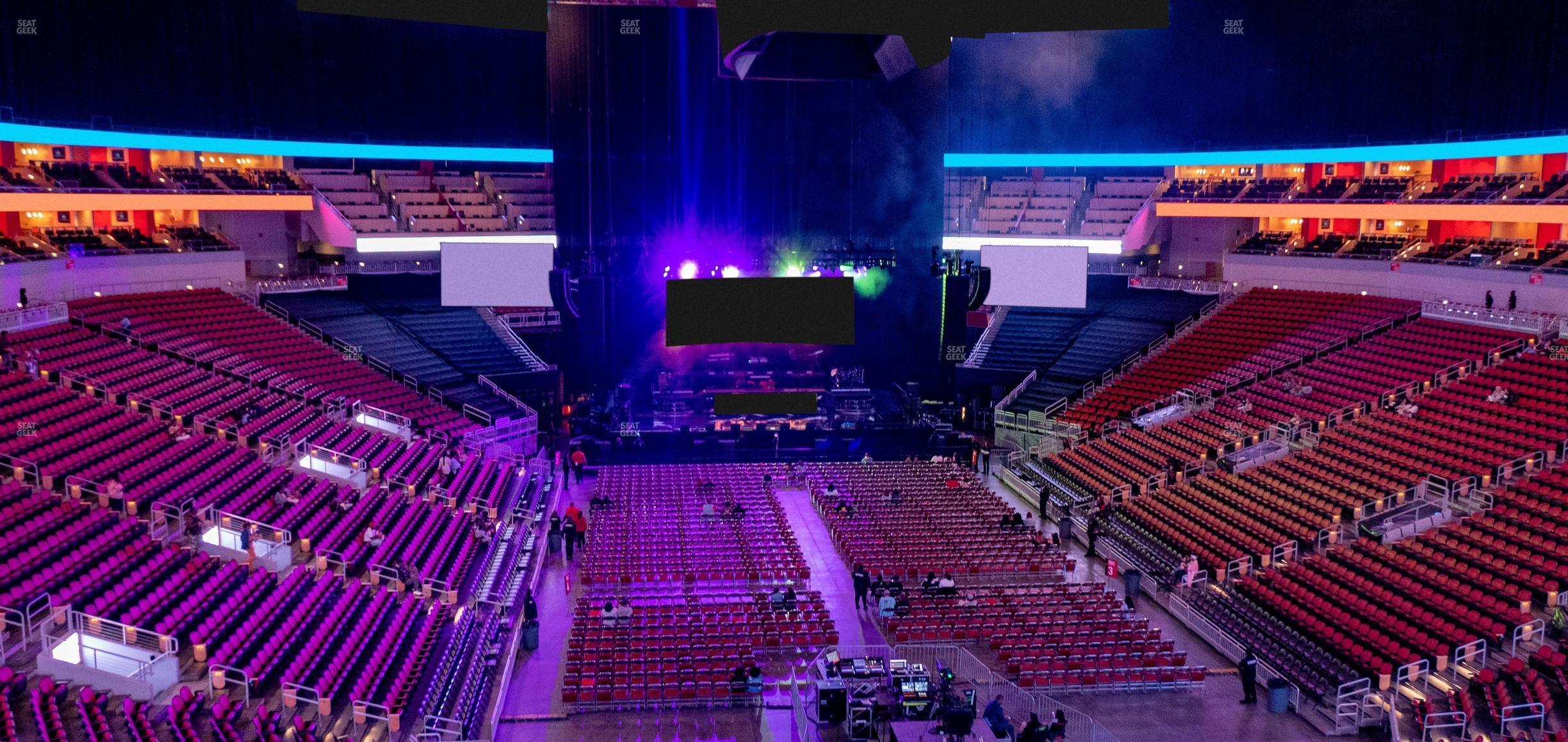 Seating view for KFC Yum! Center Section 211