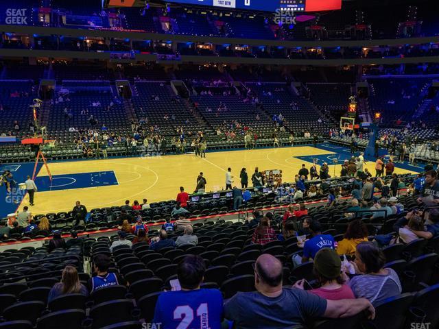 Seating view for Wells Fargo Center Section 124