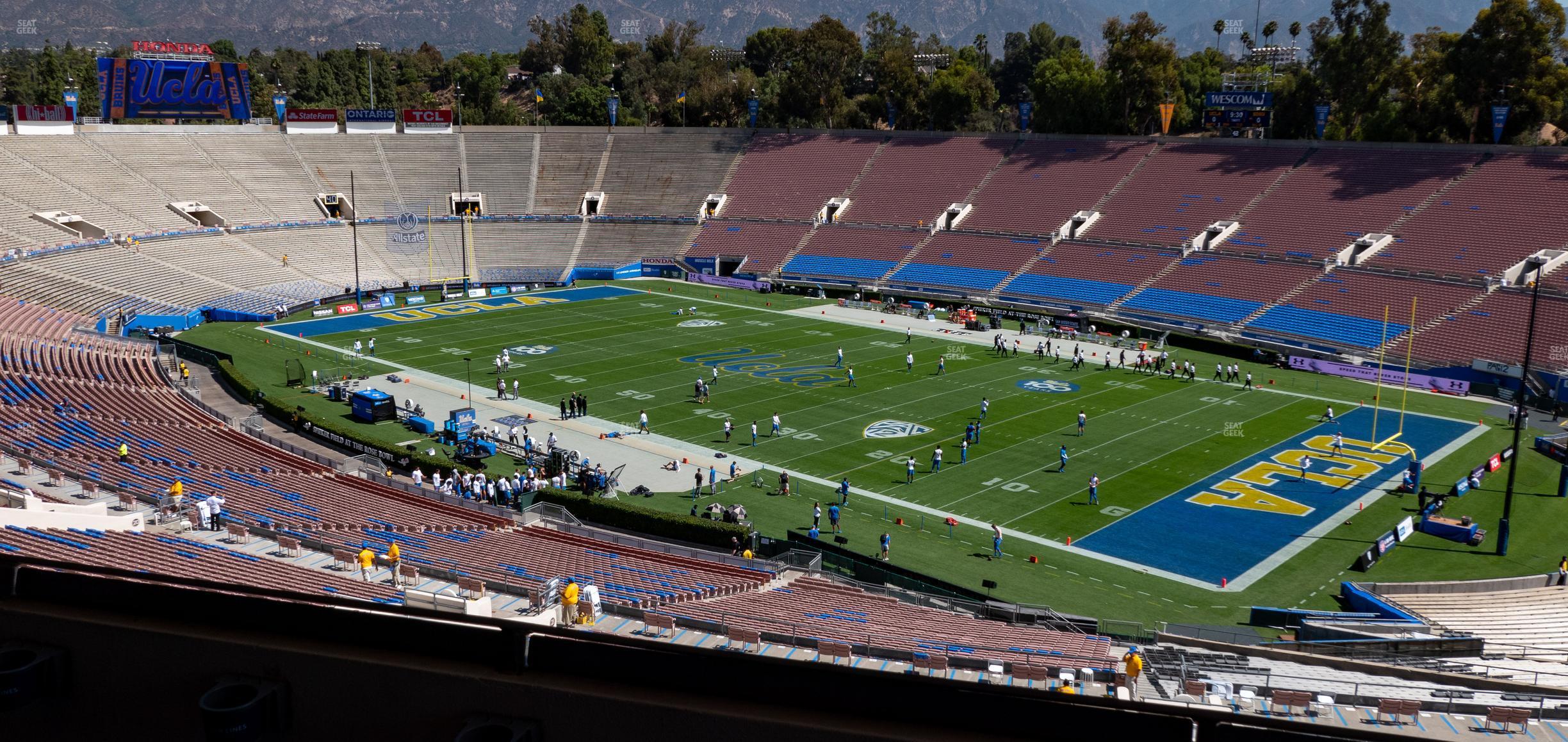 Seating view for Rose Bowl Stadium Section Club 101