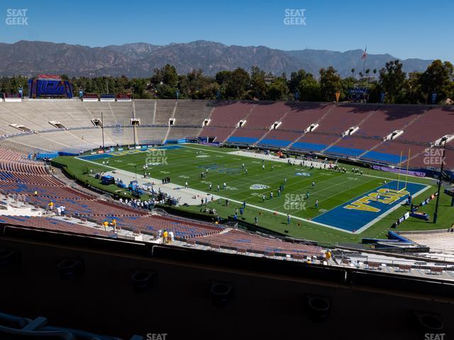 Seating view for Rose Bowl Stadium Section Club 101