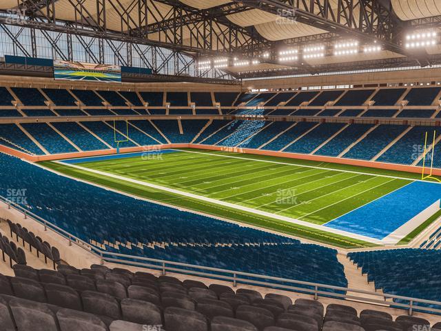 Seating view for Ford Field Section Club 214