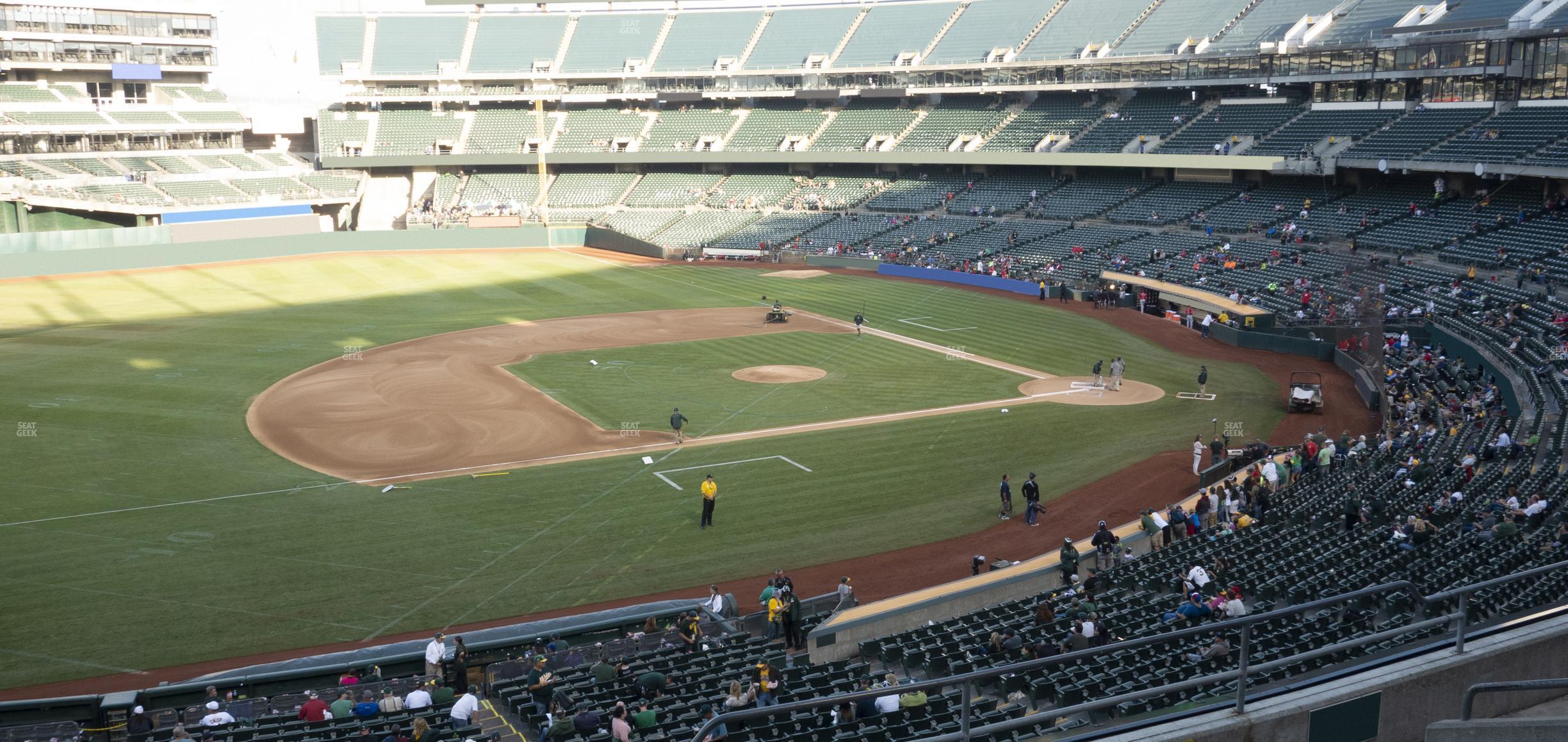 Seating view for Oakland Coliseum Section 224