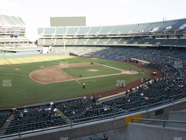 Seating view for Oakland Coliseum Section 224