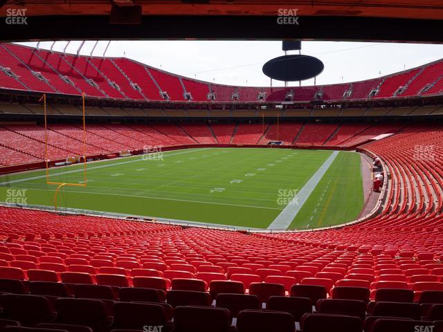 Seating view for GEHA Field at Arrowhead Stadium Section Ada 126