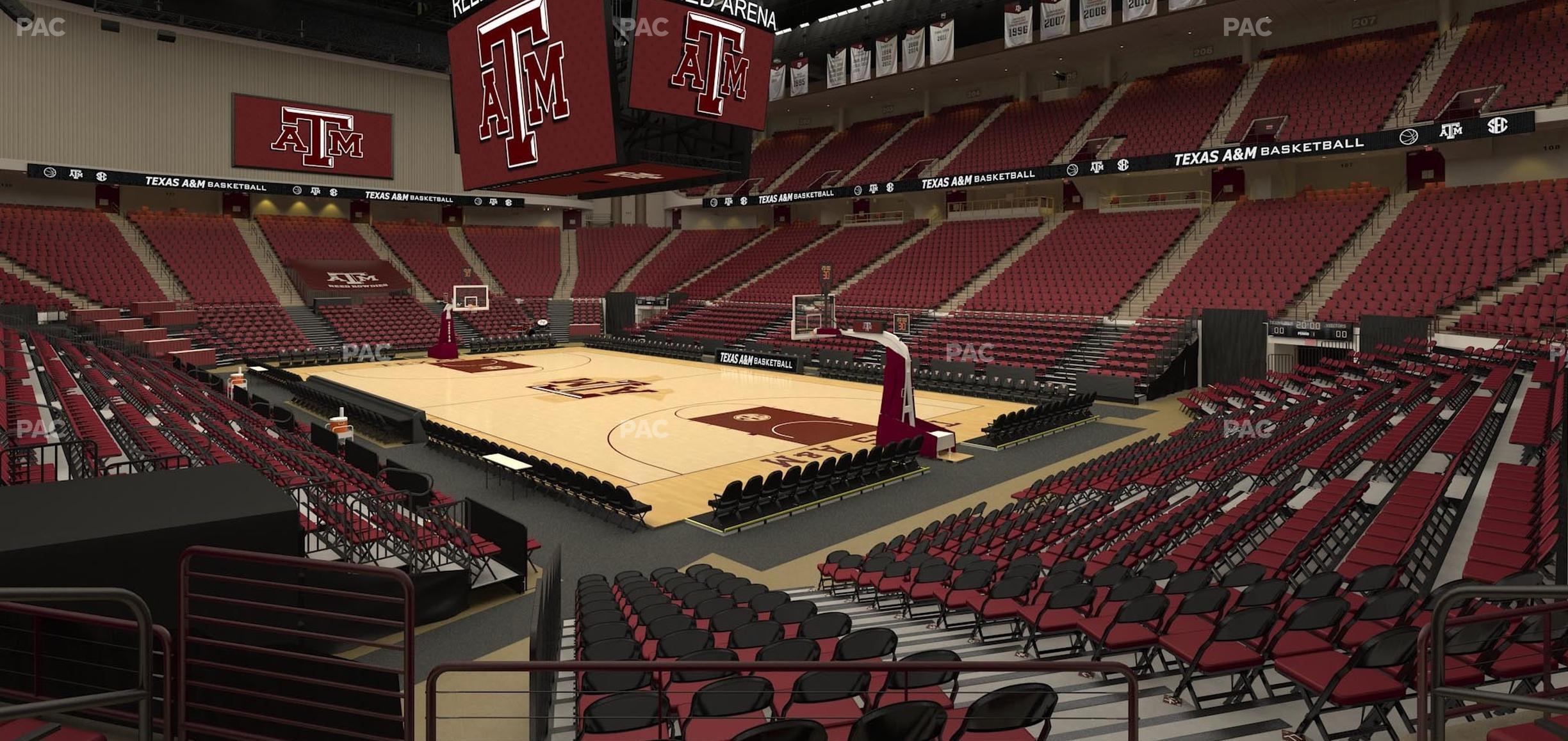 Seating view for Reed Arena Section 117