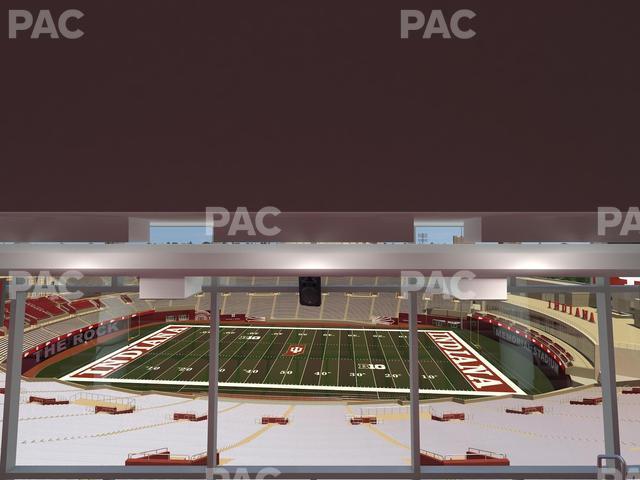 Seating view for Memorial Stadium - Indiana Section Club 402