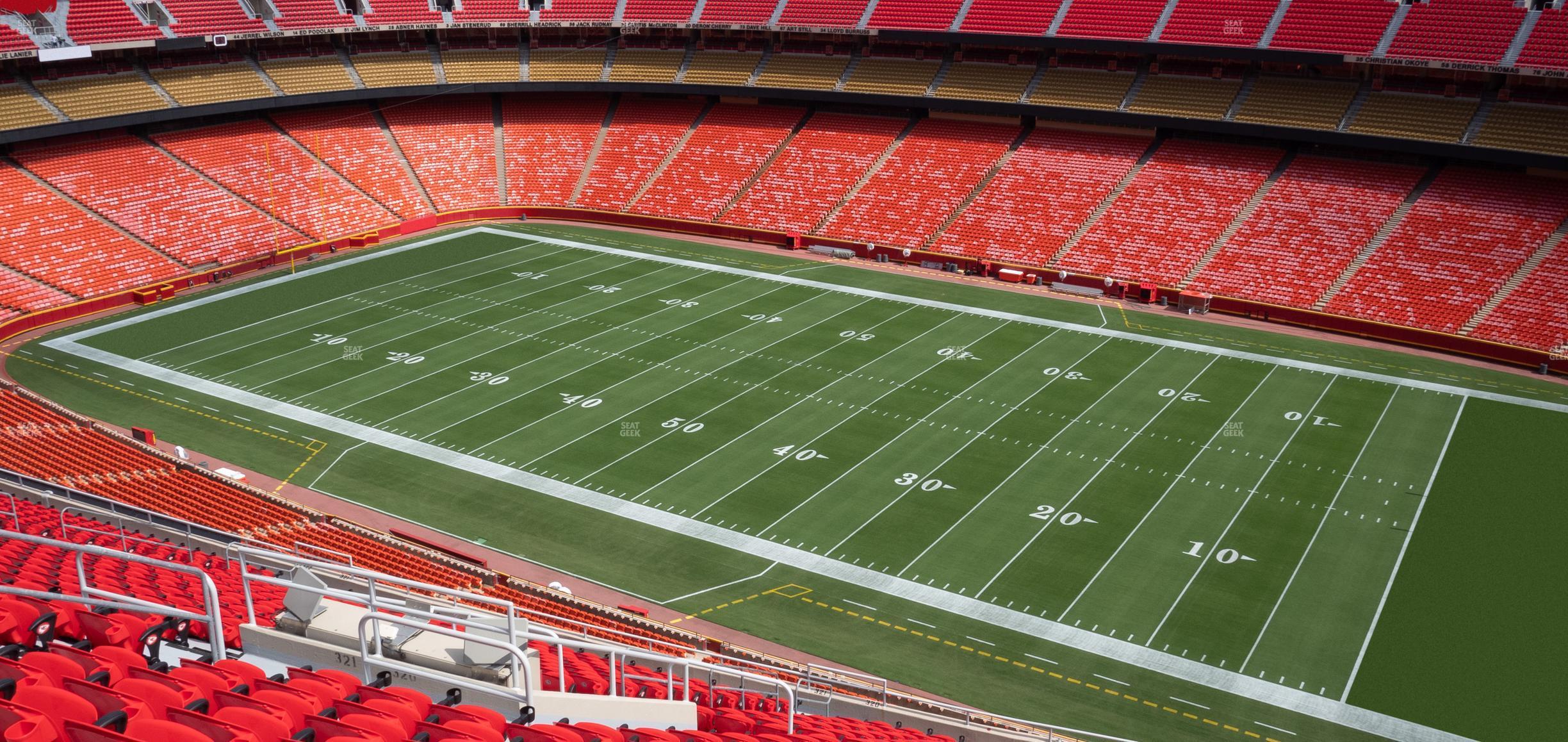 Seating view for GEHA Field at Arrowhead Stadium Section 320