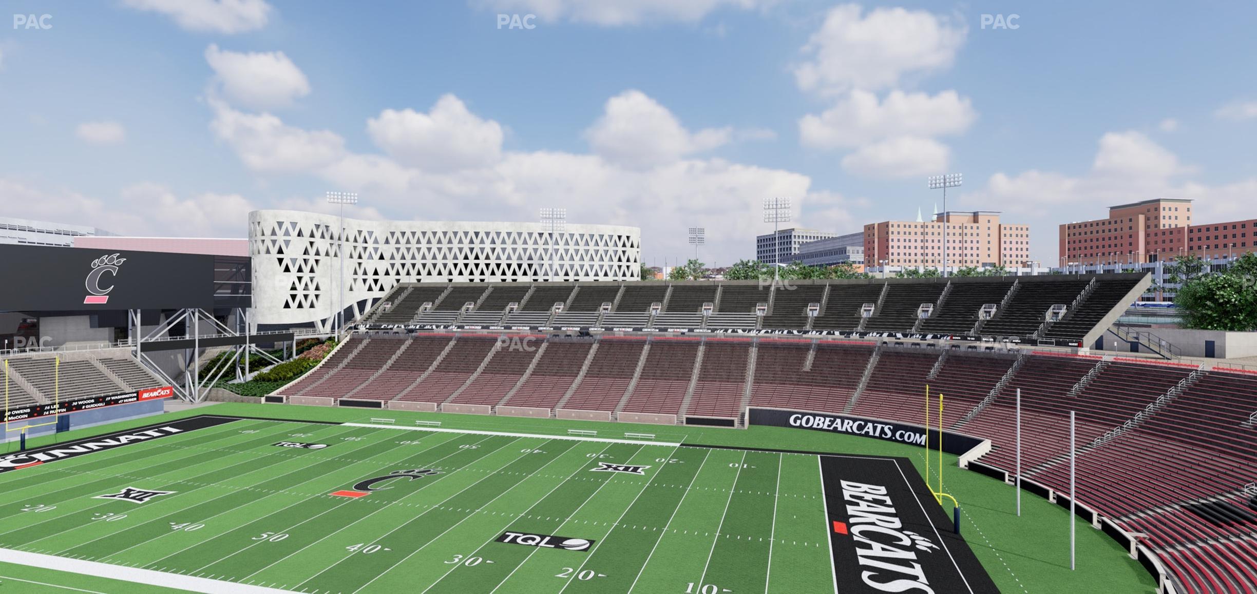 Seating view for Nippert Stadium Section Club 334