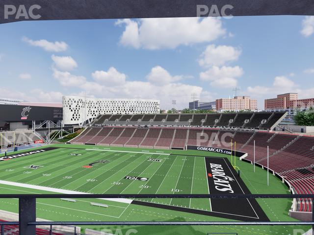 Seating view for Nippert Stadium Section Club 334