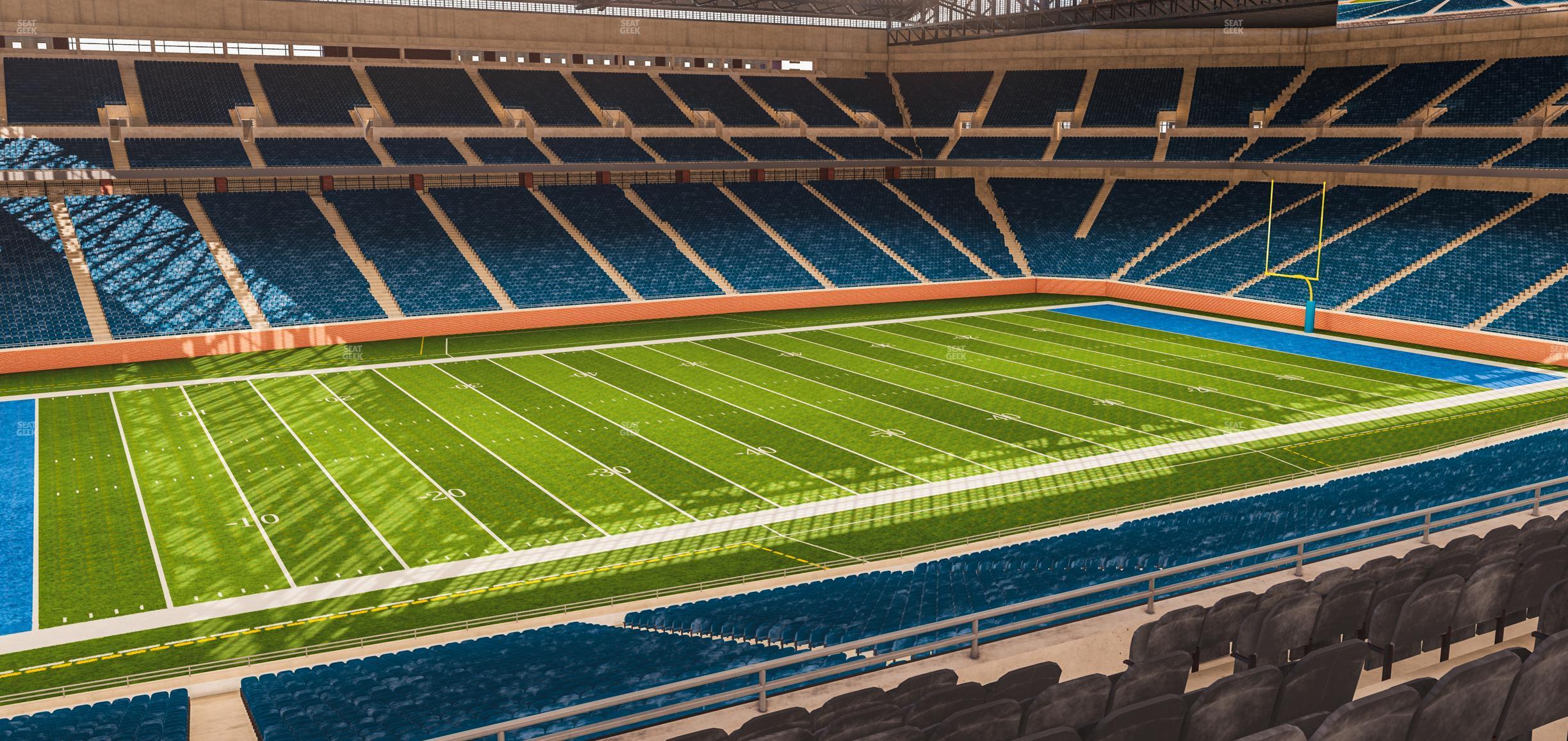 Seating view for Ford Field Section Club 203