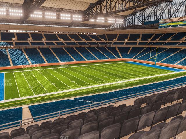 Seating view for Ford Field Section Club 203