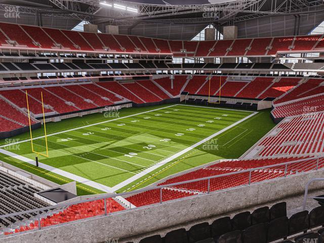 Seating view for Mercedes-Benz Stadium Section 245