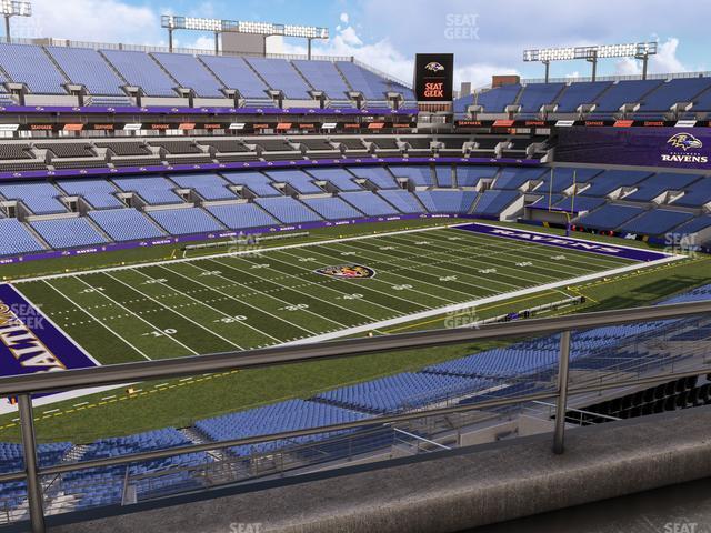 Seating view for M&T Bank Stadium Section Suite 448