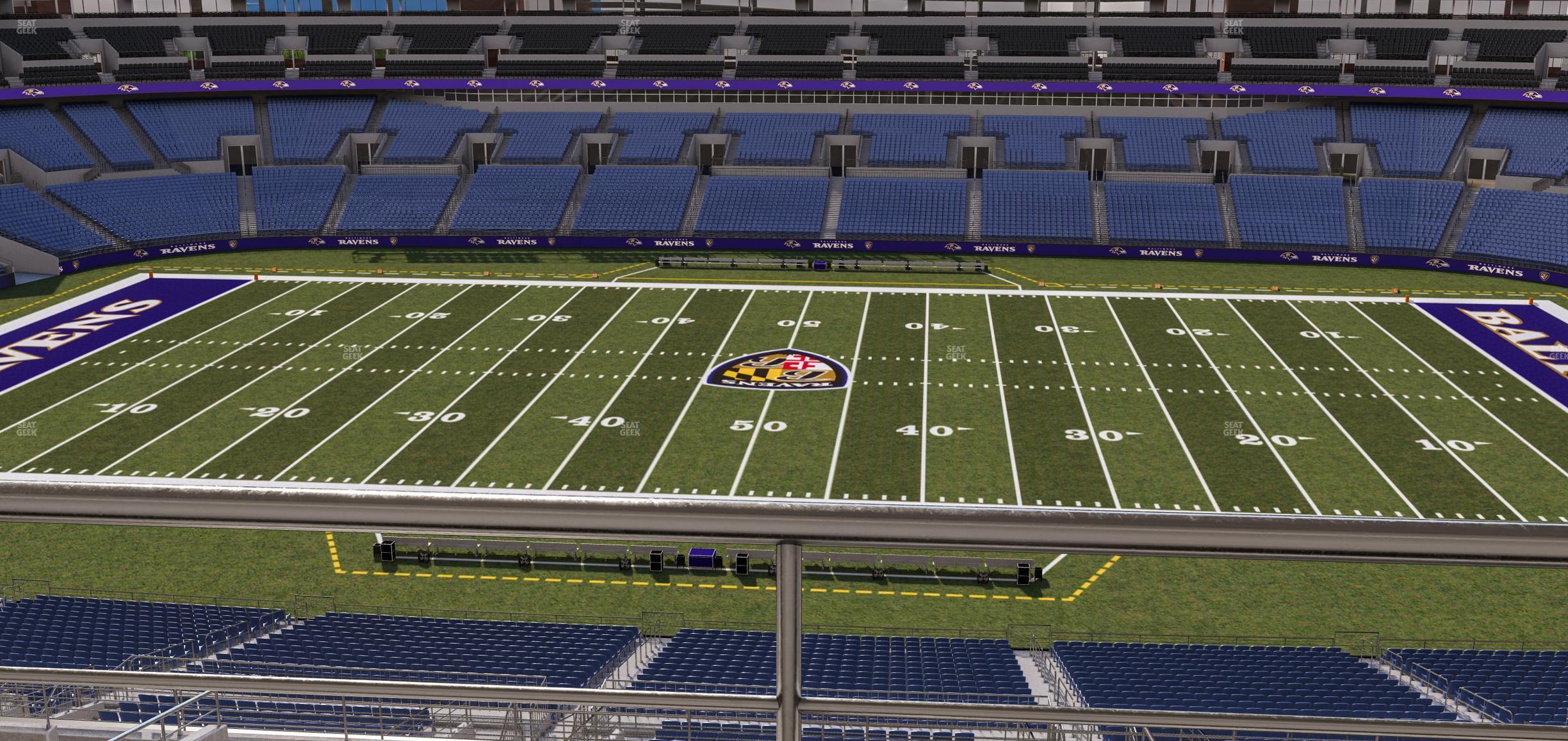 Seating view for M&T Bank Stadium Section Suite 411