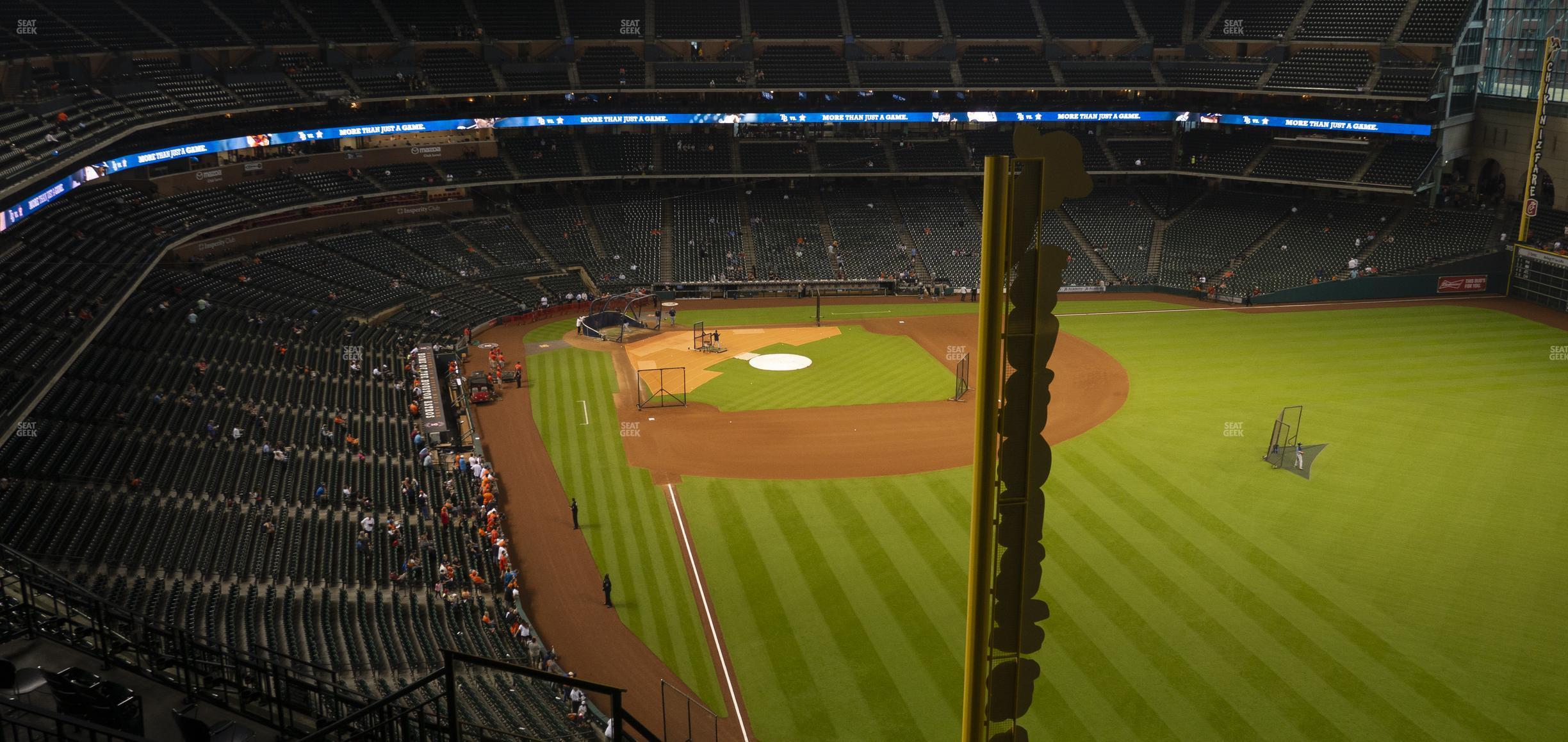 Seating view for Minute Maid Park Section 398