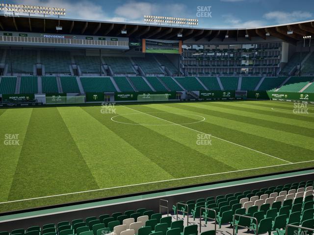 Seating view for Providence Park Section Club 1