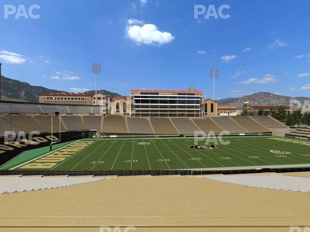 Seating view for Folsom Field Section 116