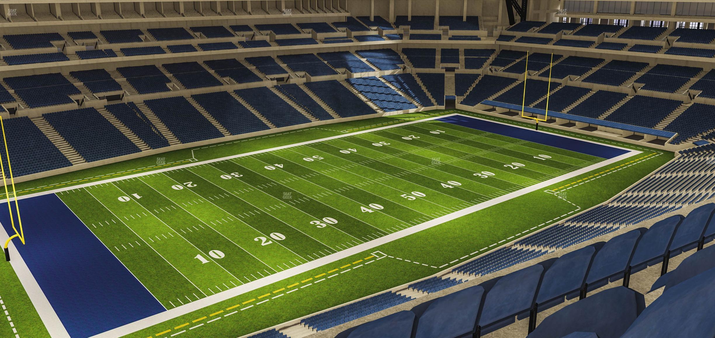 Seating view for Lucas Oil Stadium Section 545