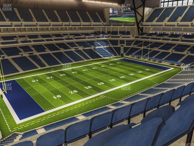 Seating view for Lucas Oil Stadium Section 545