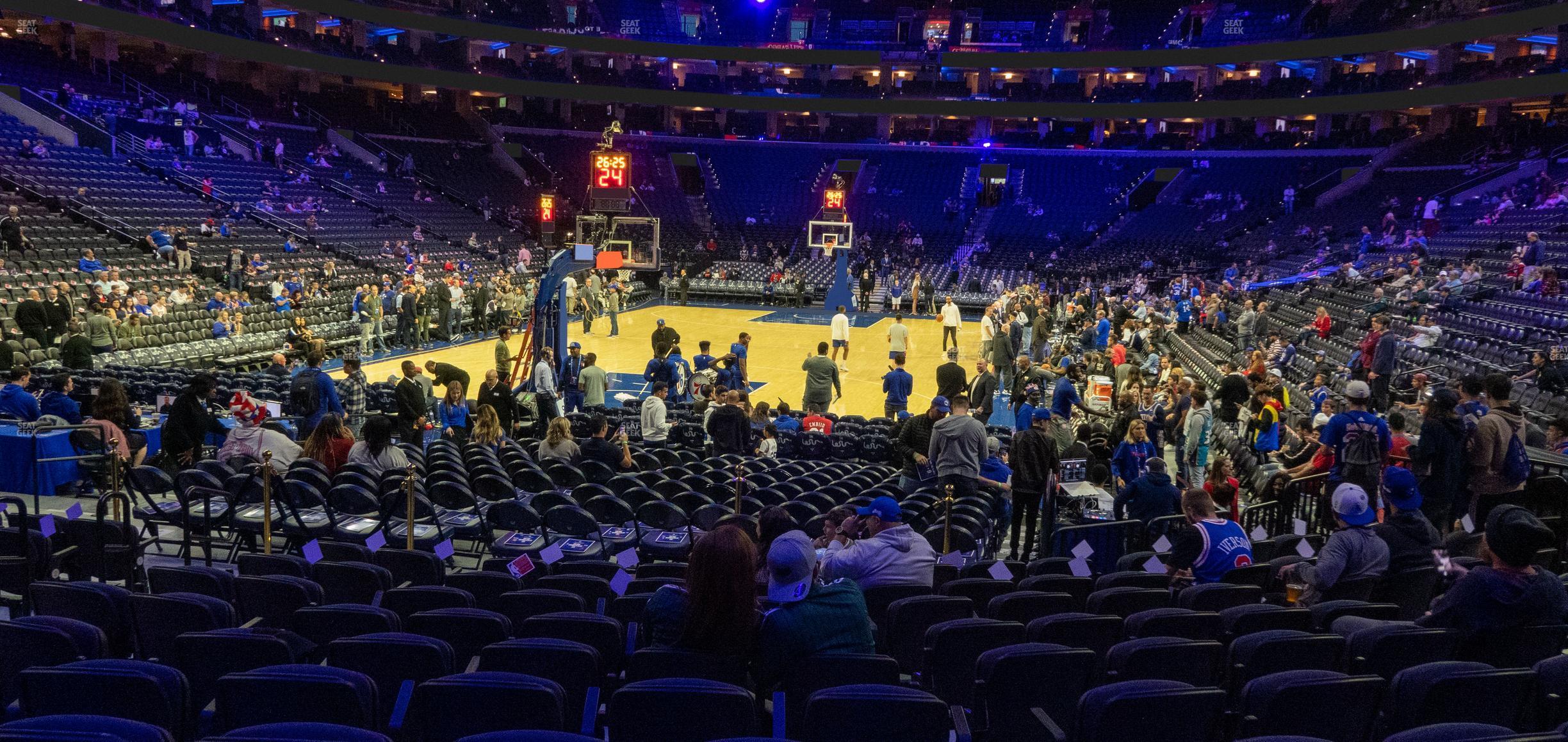 Seating view for Wells Fargo Center Section 120