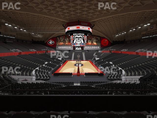 Seating view for Stegeman Coliseum Section Mm