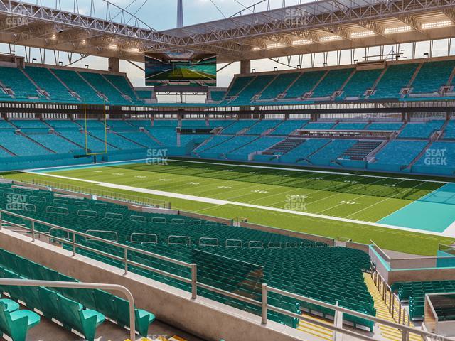 Seating view for Hard Rock Stadium Section 213