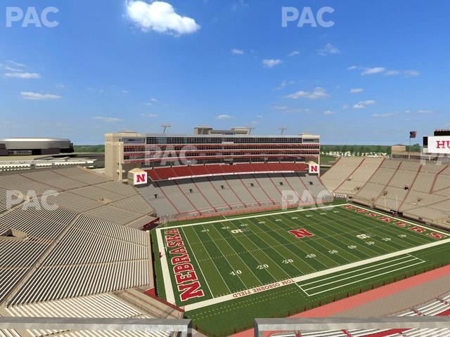 Seating view for Memorial Stadium Nebraska Section 612