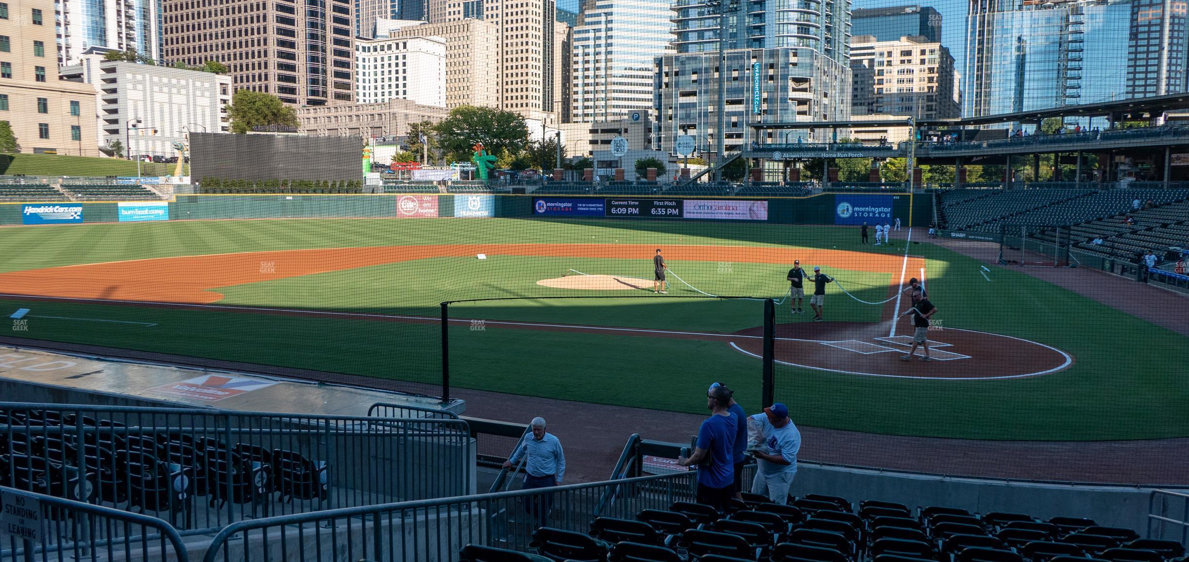 Seating view for Truist Field Section 113