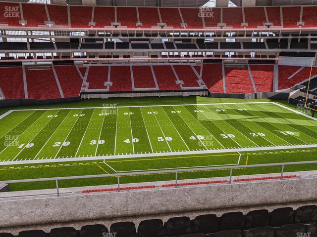 Seating view for Mercedes-Benz Stadium Section Club 212