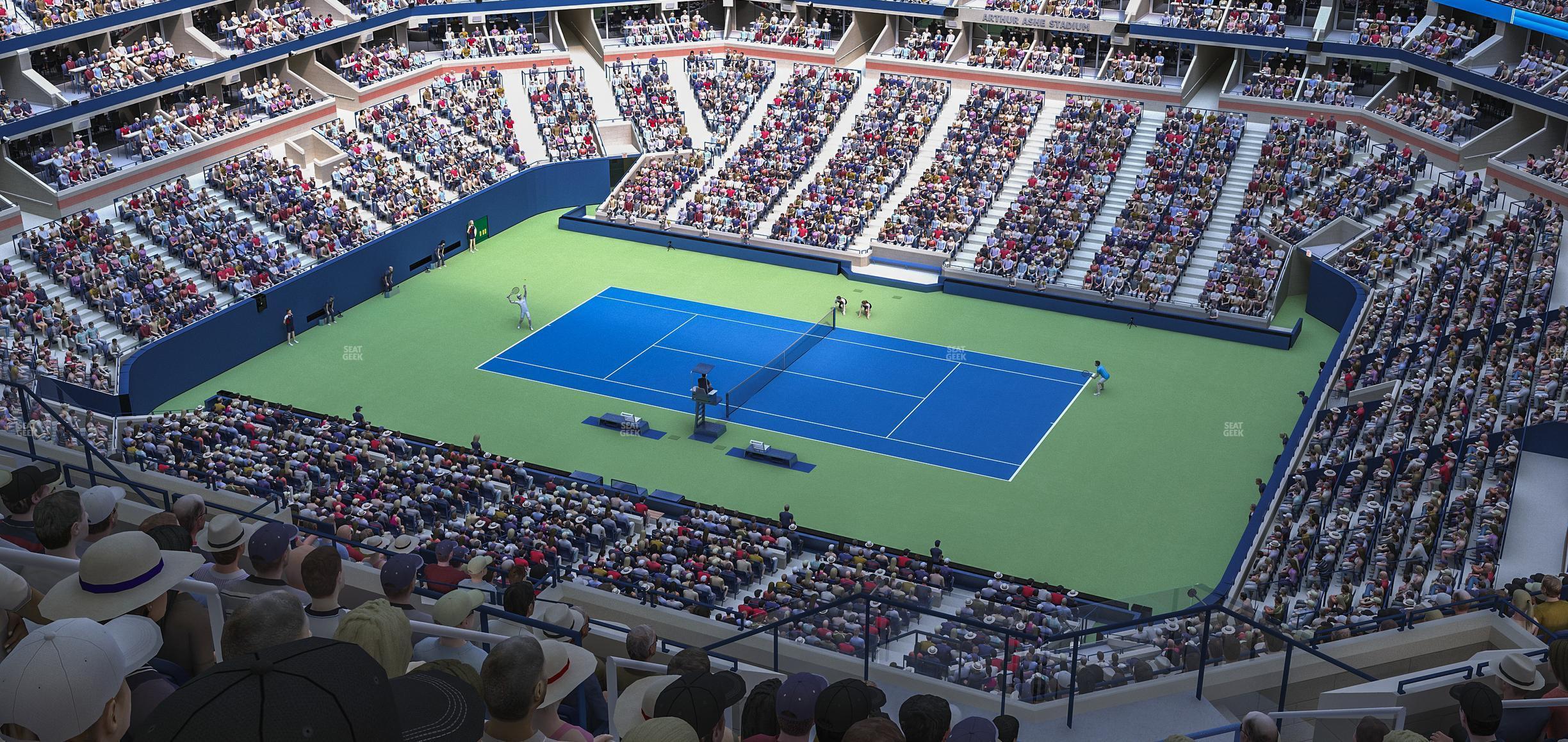 Seating view for Arthur Ashe Stadium Section 334