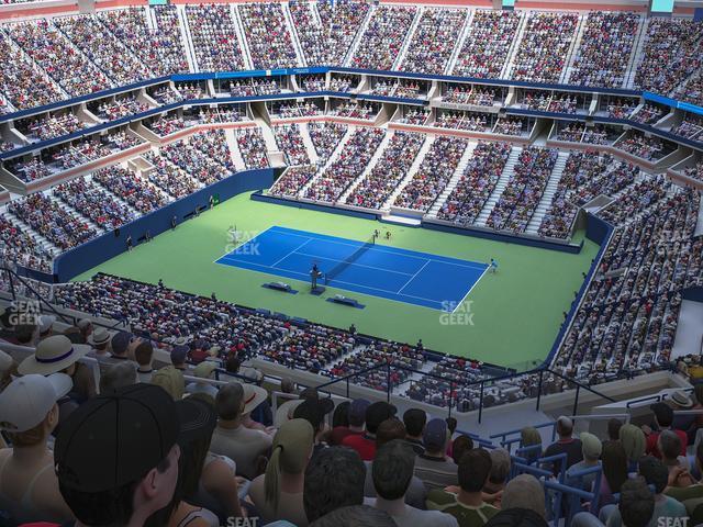 Seating view for Arthur Ashe Stadium Section 334