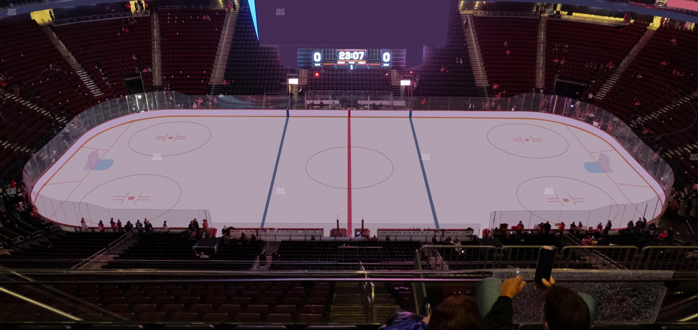 Seating view for Prudential Center Section 212