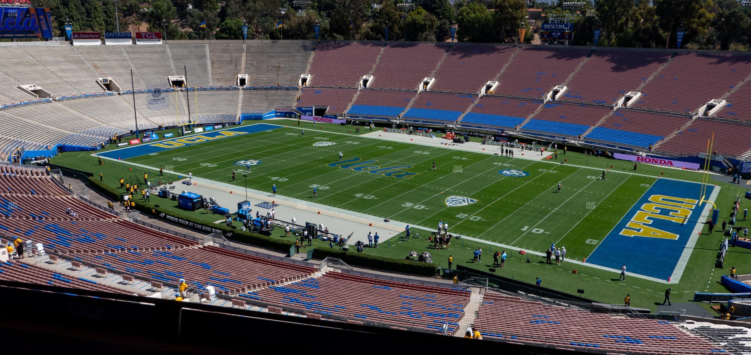 Seating view for Rose Bowl Stadium Section Club 203