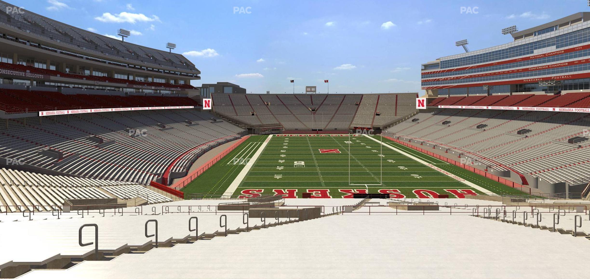 Seating view for Memorial Stadium Nebraska Section 36 C