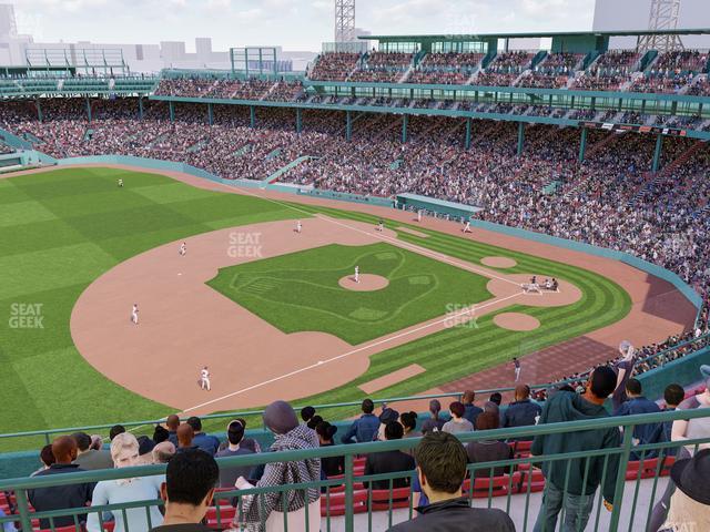 Seating view for Fenway Park Section Aura Pavilion Box 12