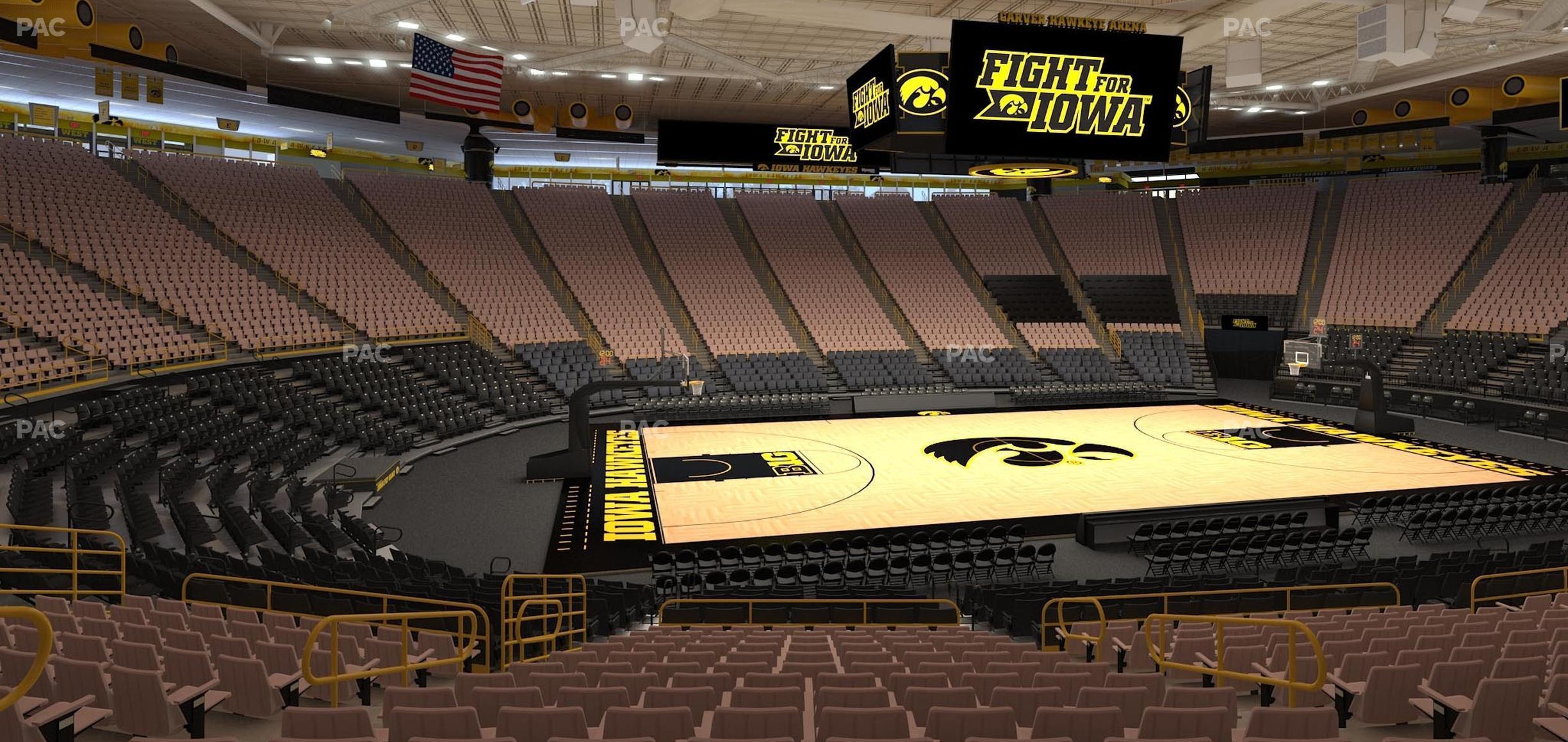 Seating view for Carver-Hawkeye Arena Section M