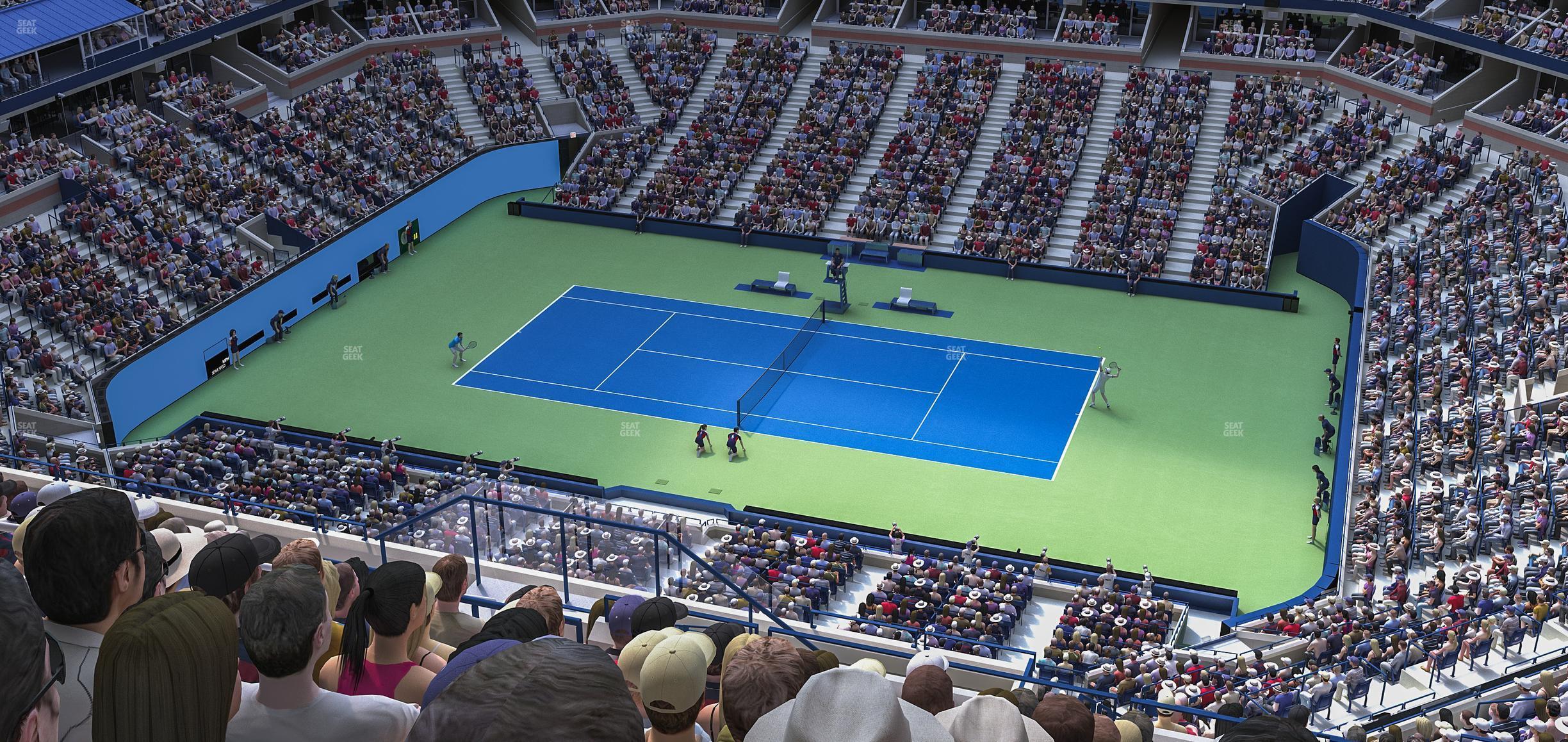 Seating view for Arthur Ashe Stadium Section 313