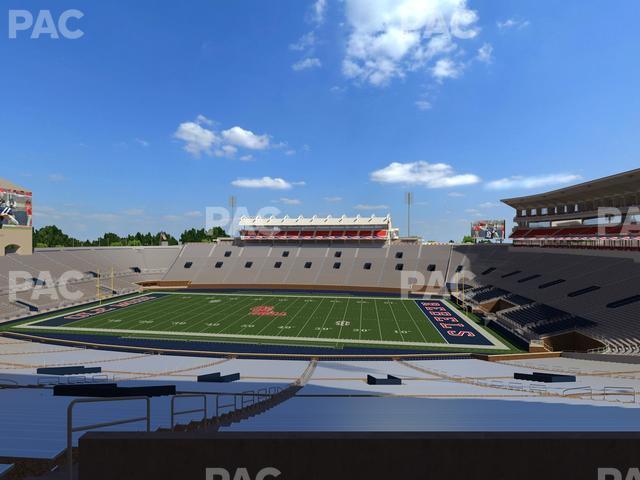 Seating view for Vaught Hemingway Stadium Section West Chairbacks 2