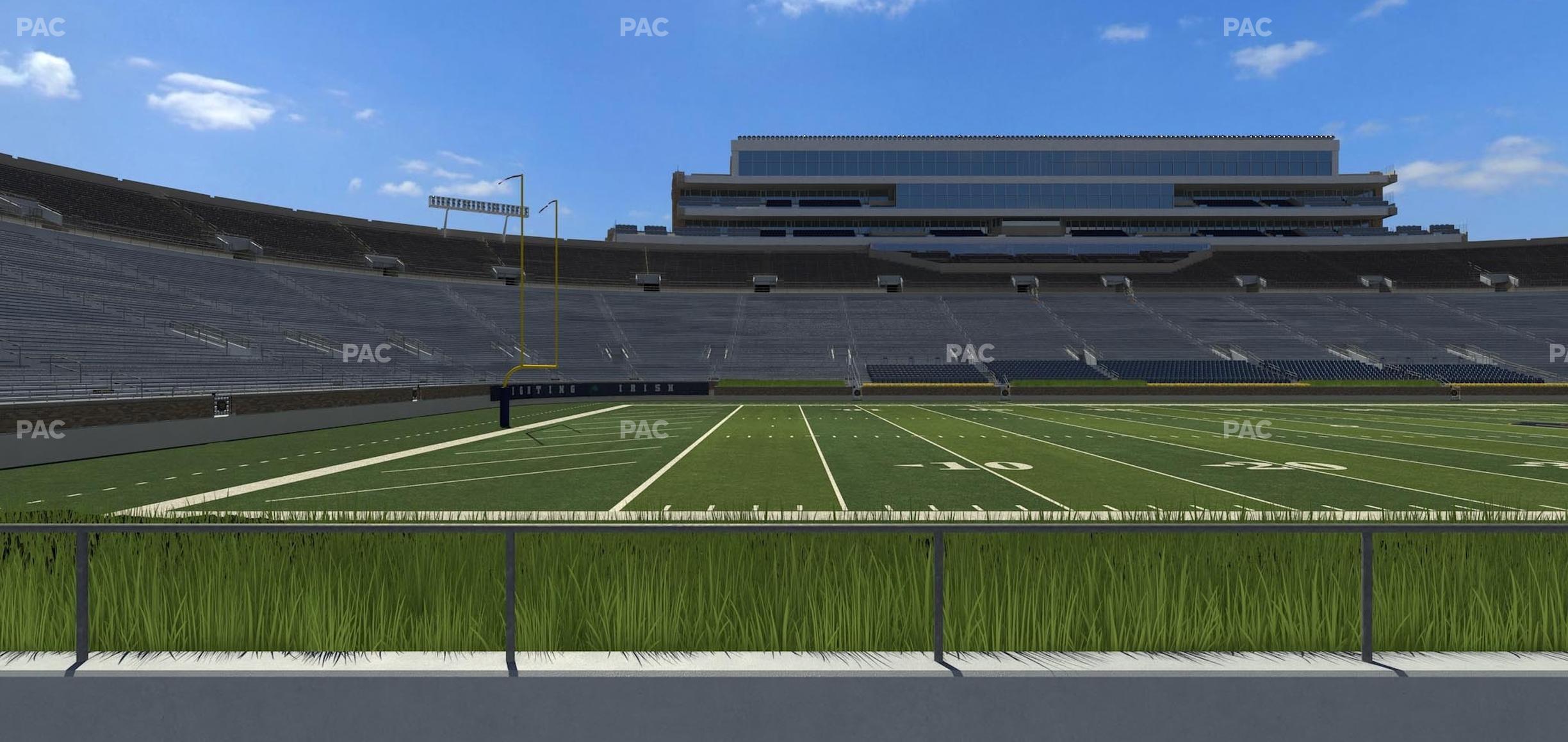 Seating view for Notre Dame Stadium Section 13